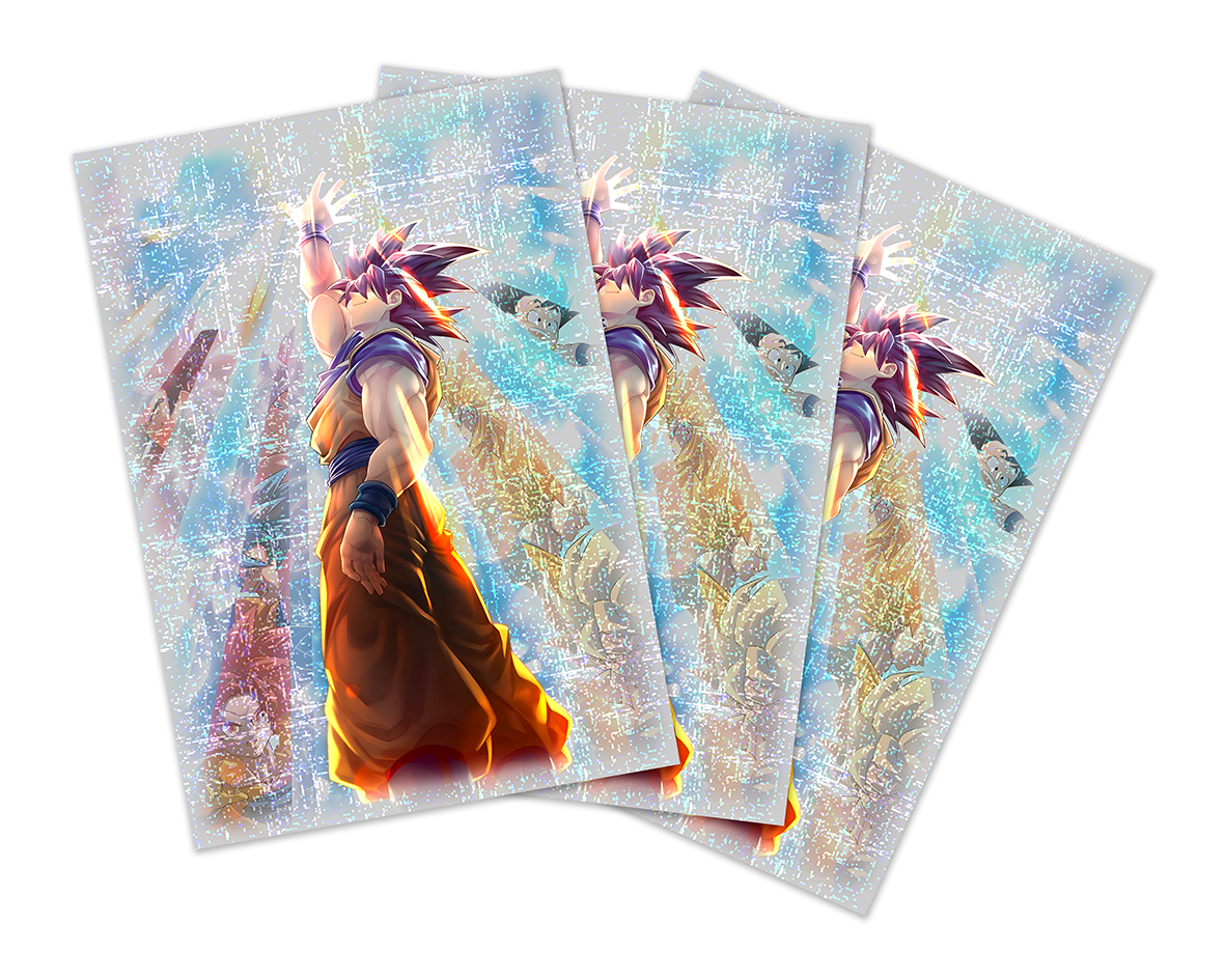 Goku Flashback | 60 Secret Rare Holo + 60 Matte Over Sleeves