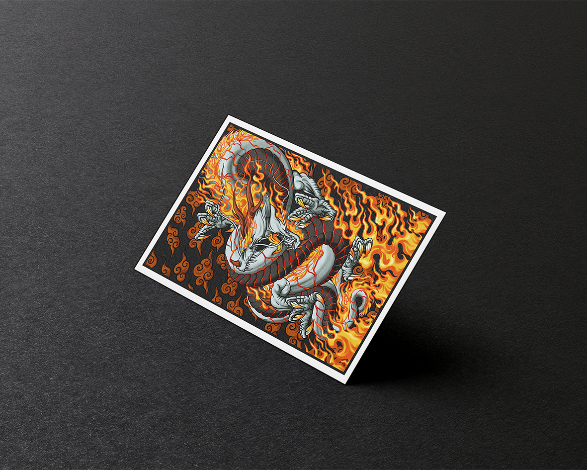 Tenpai Dragon Zhongdora | Sandy Matte Sleeves