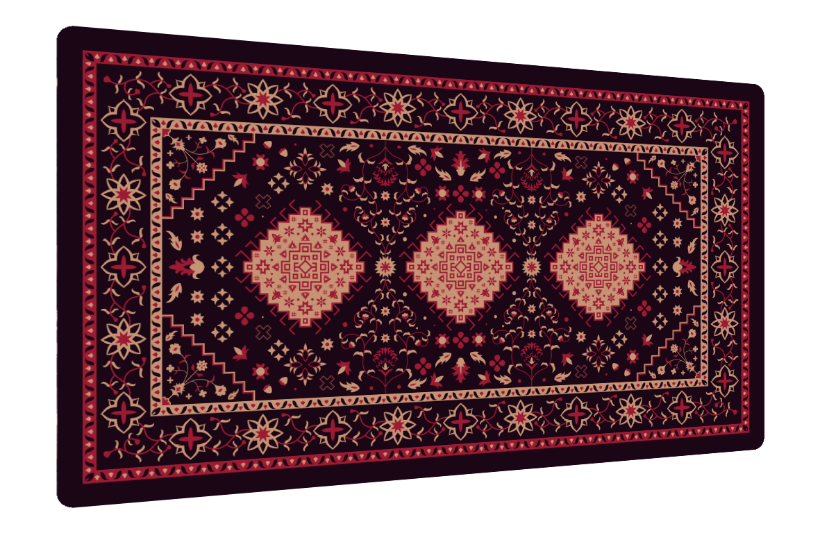 Persian Rug | Rubber Playmat (66×38cm)