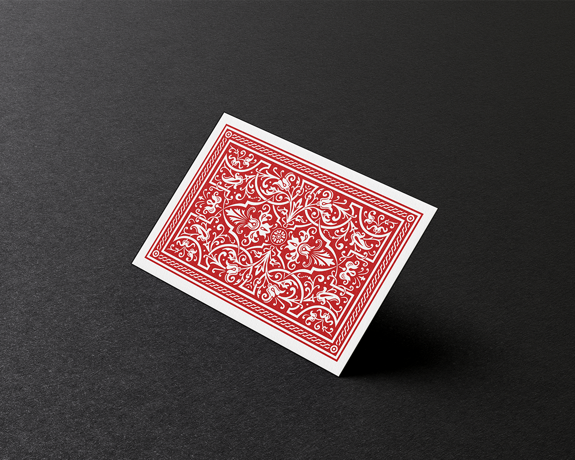 Red Poker Style | Sandy Matte Sleeves