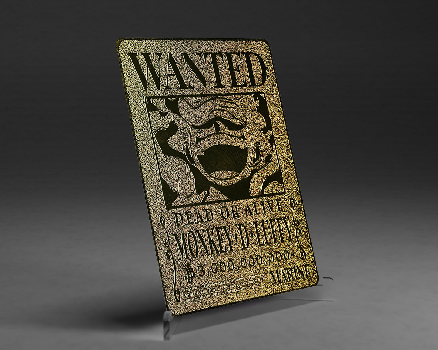 Gold Metal Cards | (Wanted Poster) Monster Trio
