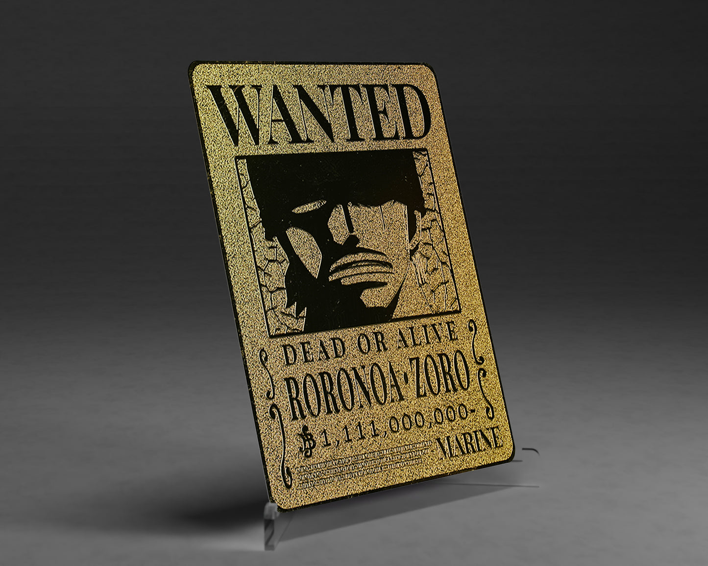 Gold Metal Cards | (Wanted Poster) Monster Trio
