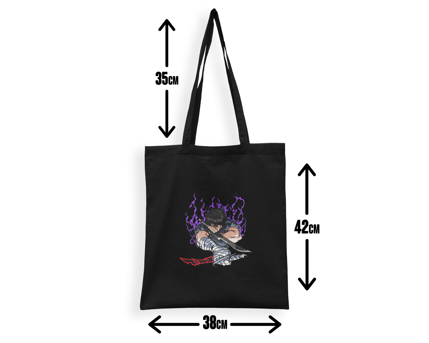Tote Bag with Embroidery Design (S) | Aura Hunter