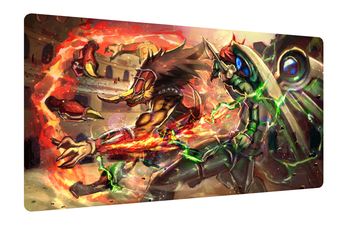 Colloseum Fight | Rubber Playmat (62×35cm)