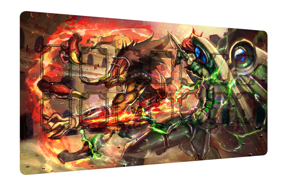 Colloseum Fight | Rubber Playmat (62×35cm)