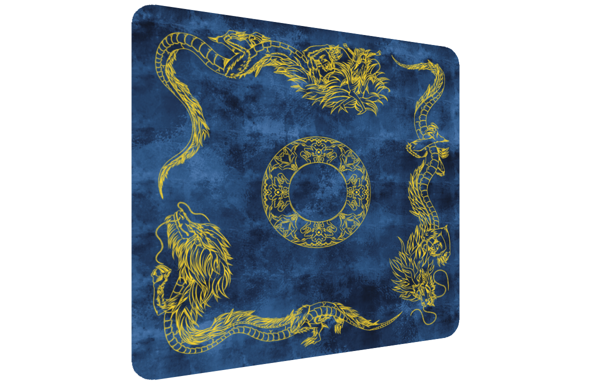 Tenpai Dragon v1-v4 | Double Player Cloth Playmat (60×60cm)