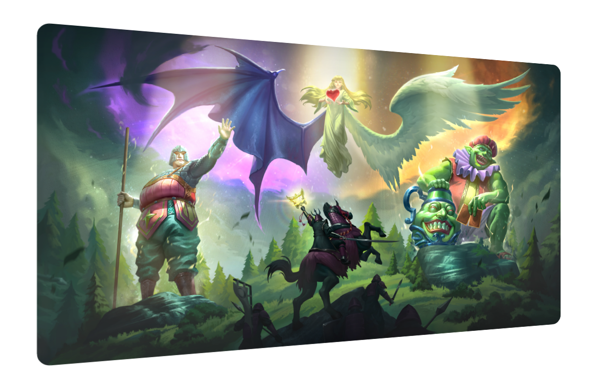 Triple Tactics T | Rubber Playmat (62×35cm)