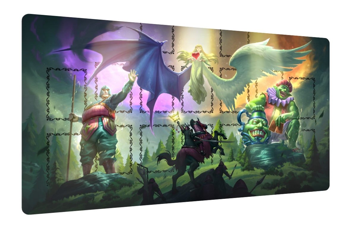 Triple Tactics T | Rubber Playmat (62×35cm)