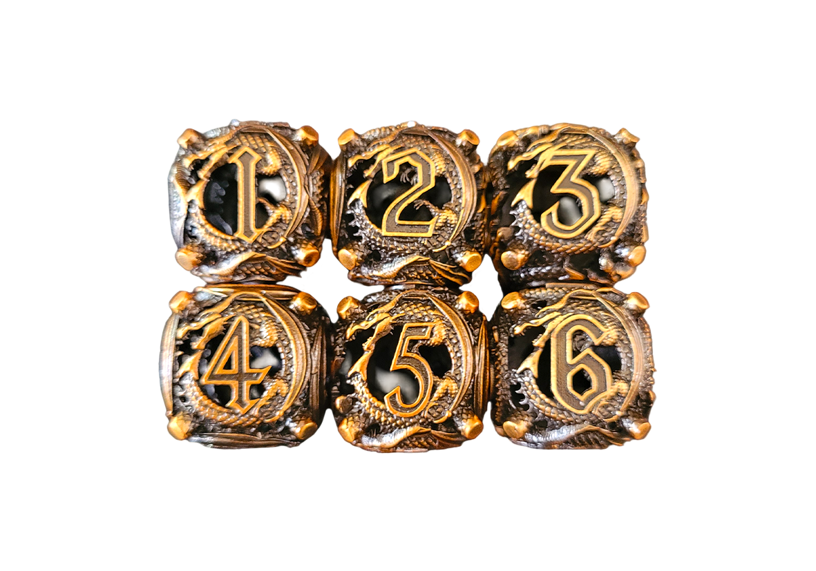 Dragon Dice | Round Hollow Metall