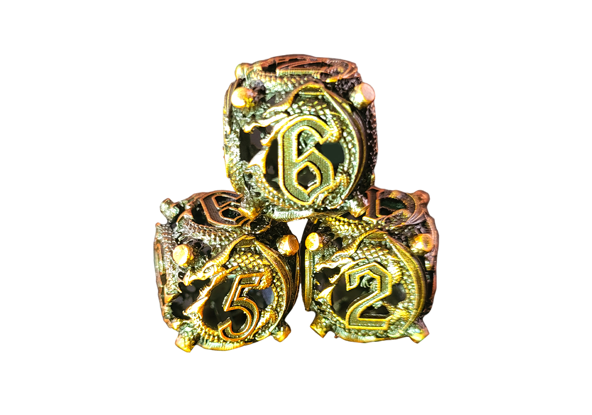 Dragon Dice | Round Hollow Metall