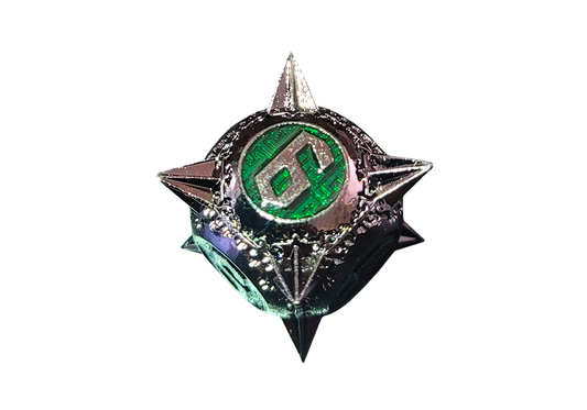 Spiky Dice | Green Metall