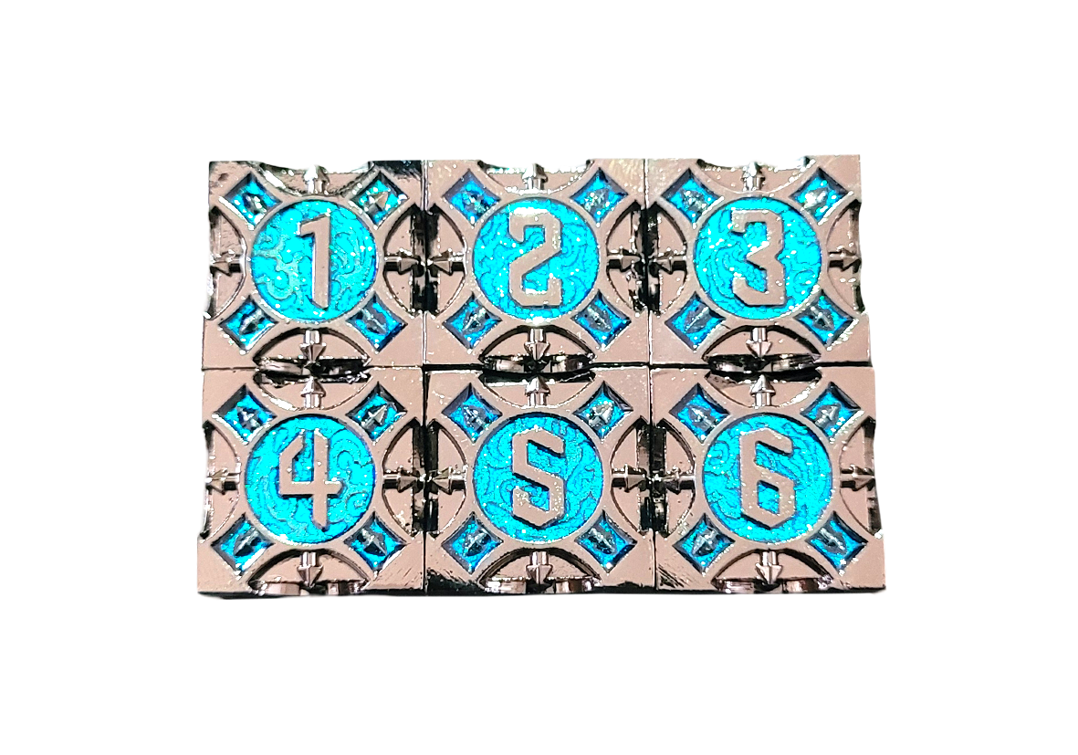 Royal Dice | Turquoise Metall