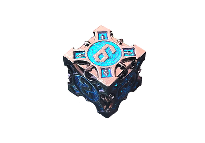 Royal Dice | Turquoise Metall