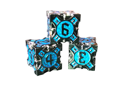 Royal Dice | Turquoise Metall