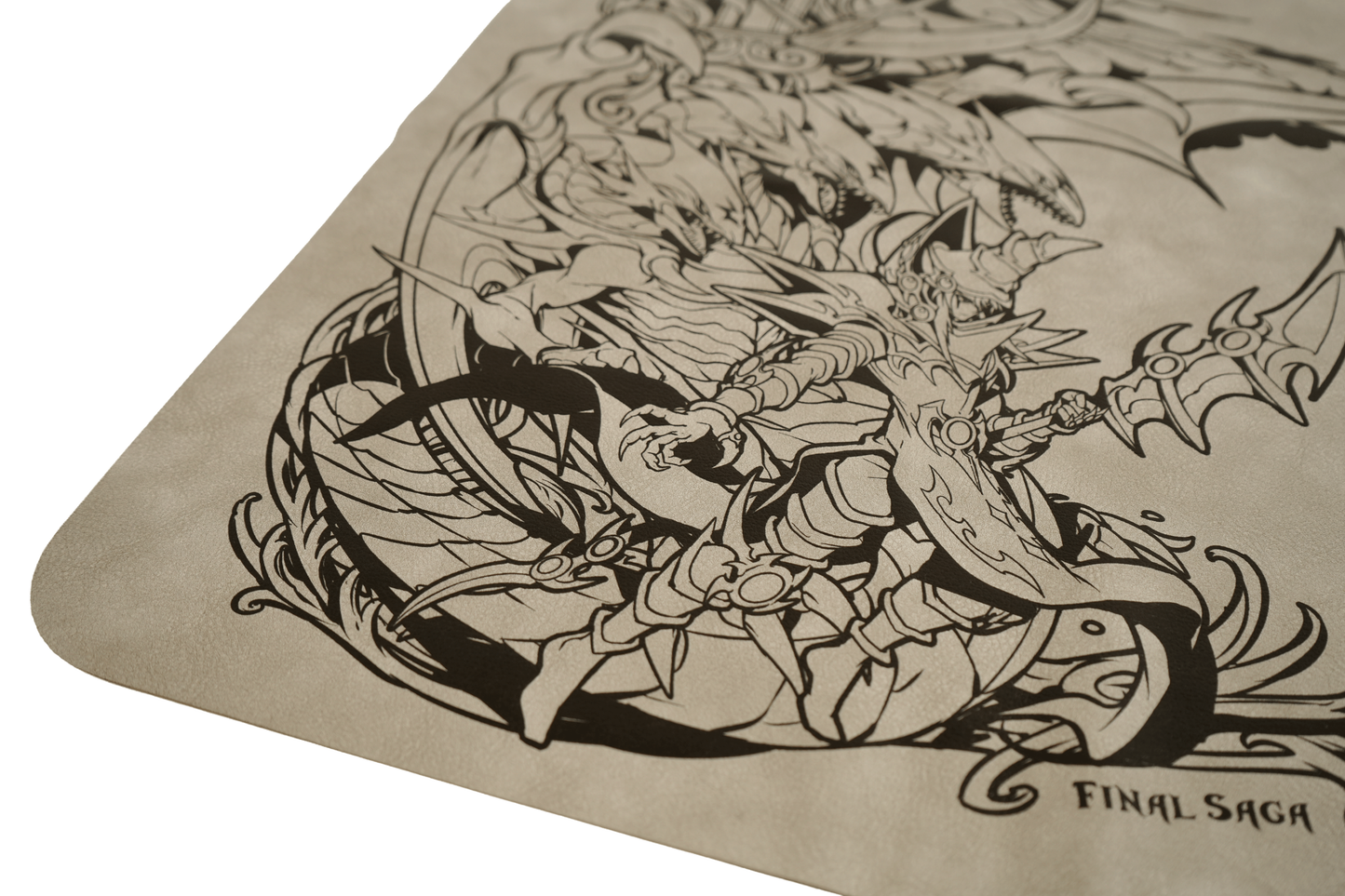 Power & Greed | Leather Playmat (66×66cm)