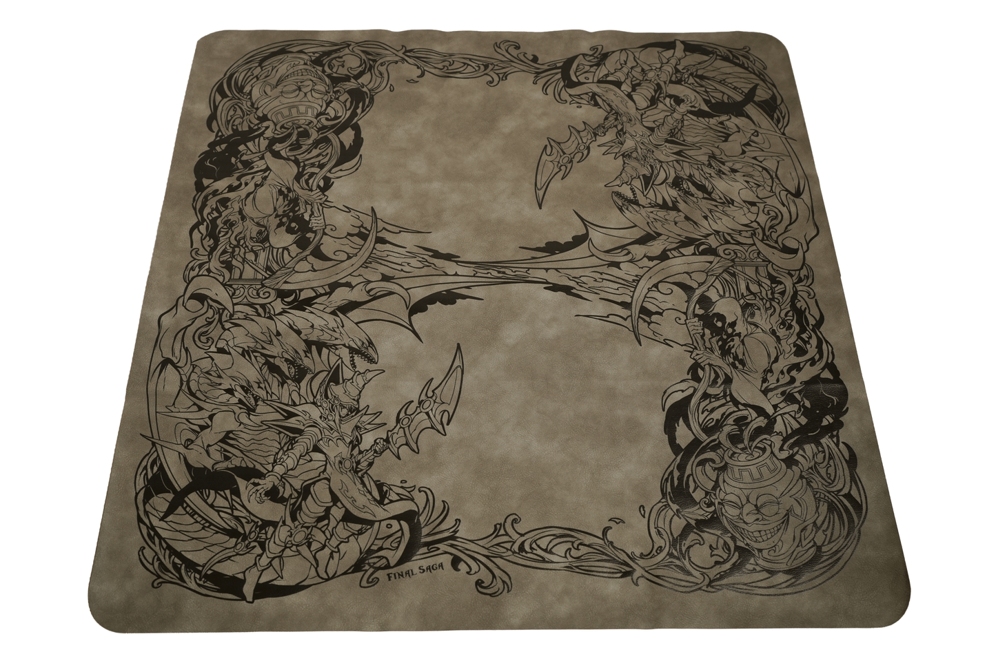 Power & Greed | Leather Playmat (66×66cm)