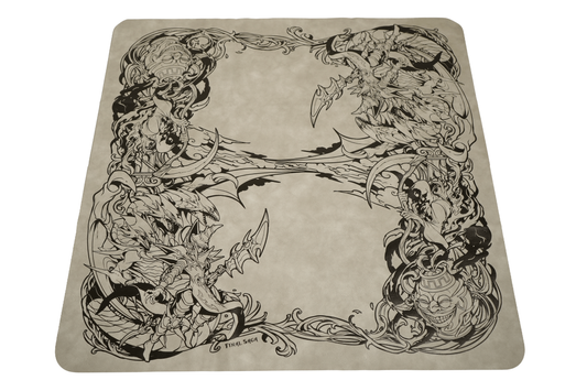 Power & Greed | Leather Playmat (66×66cm)
