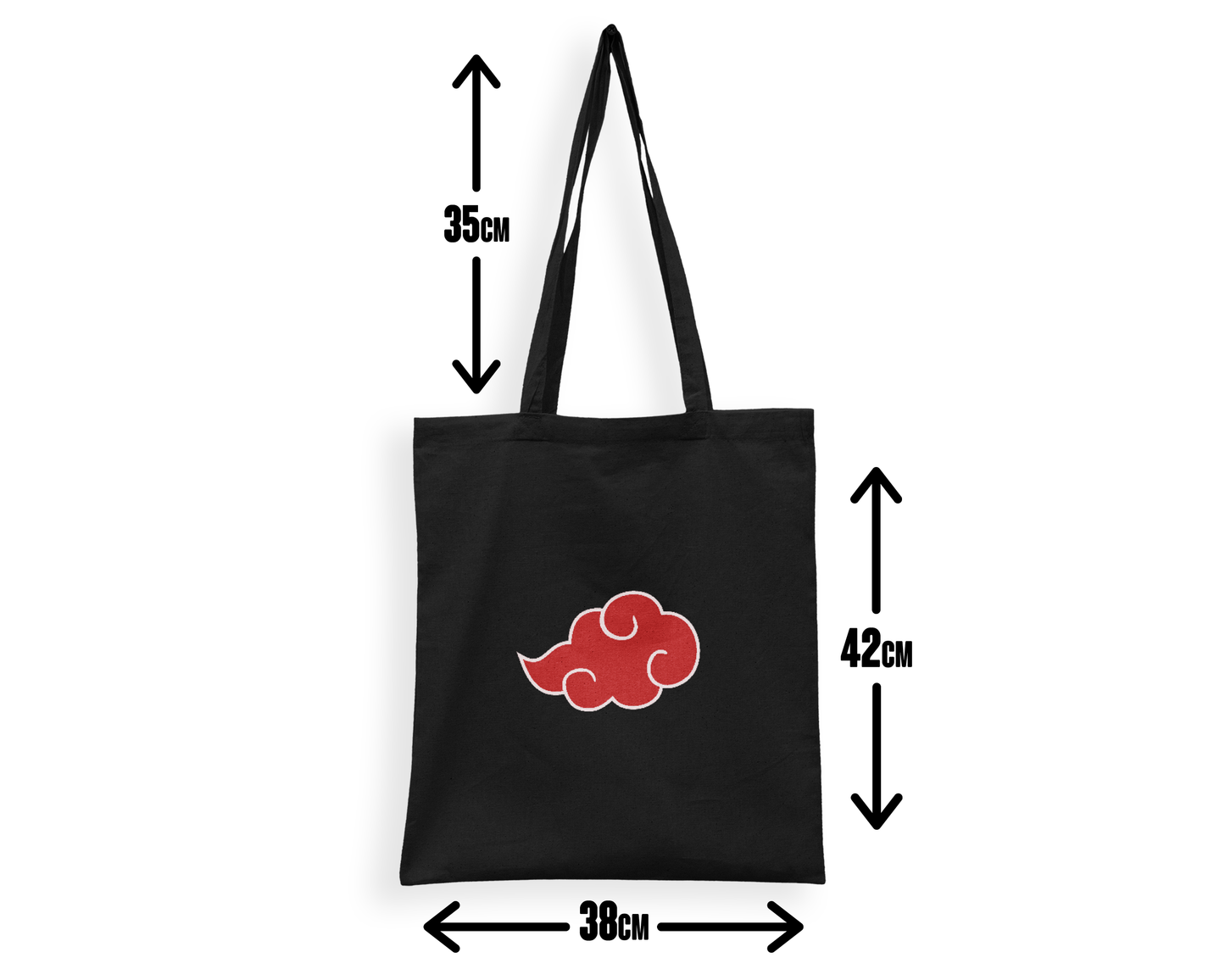 Tote Bag with Embroidery Design (S) | Red Cloud
