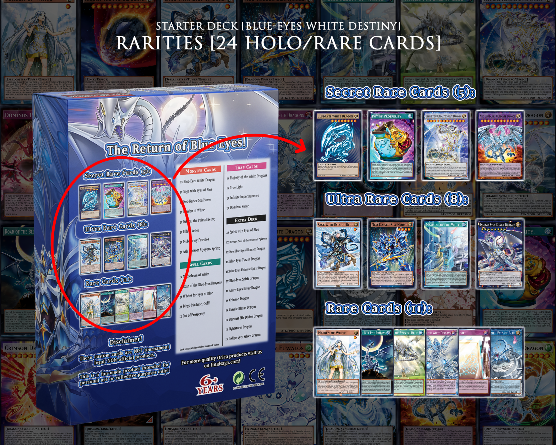 Blue-Eyes Destiny Deck | Full Art Final Saga Blue-Eyes Destiny Deck | Full Art Final Saga