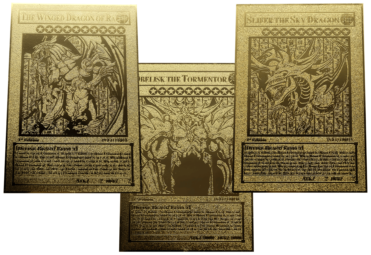 Gold Metal Cards [Egyptian Gods]