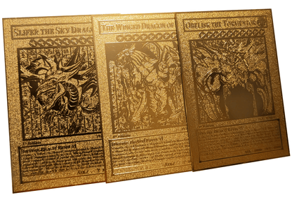 Gold Metal Cards [Egyptian Gods]