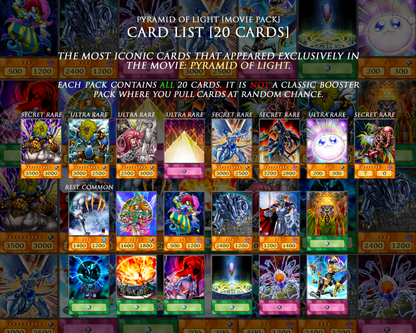 Pyramid of Light | (20 Cards) Movie Pack